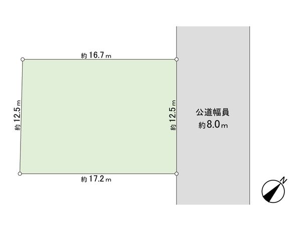 厚別東1条1丁目 土地 区画図 厚別東1条1丁目 土地 区画図