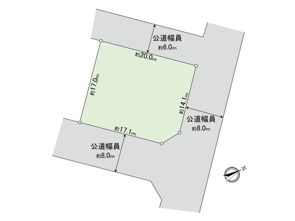 若葉町4丁目 土地 区画図 若葉町4丁目 土地 区画図