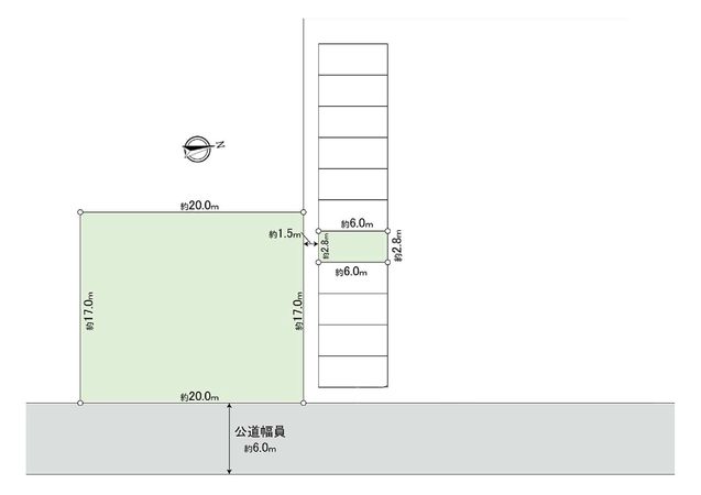 松葉町4丁目 土地 区画図 区画図