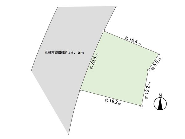 もみじ台南3丁目 土地 区画図