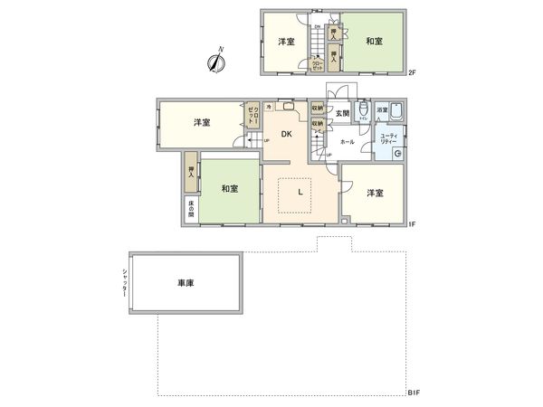 文京台東町 戸建 間取図(平面図) 文京台東町 戸建 間取図(平面図)