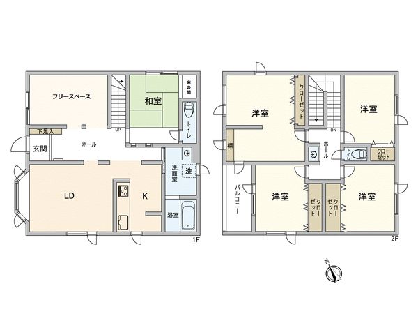 上野幌3条6丁目 戸建 間取図(平面図) 上野幌3条6丁目 戸建 間取図(平面図)