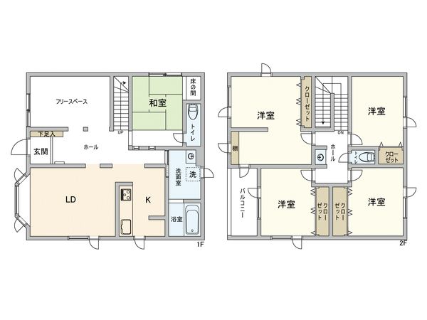 上野幌3条6丁目 戸建 間取図(平面図)