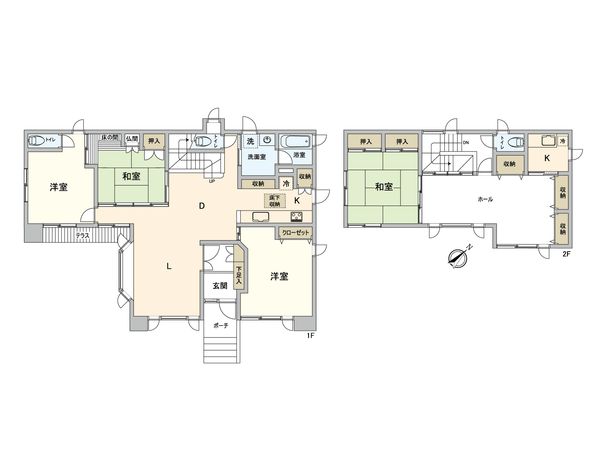 見晴台 戸建 間取図(平面図) 見晴台 戸建 間取図(平面図)