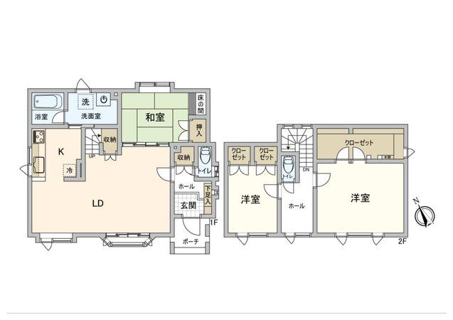 上野幌3条3丁目 戸建 間取図(平面図) 上野幌3条3丁目 戸建 間取図(平面図)