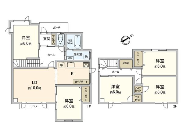 大曲柏葉3丁目 戸建 間取図(平面図) 間取図(平面図)