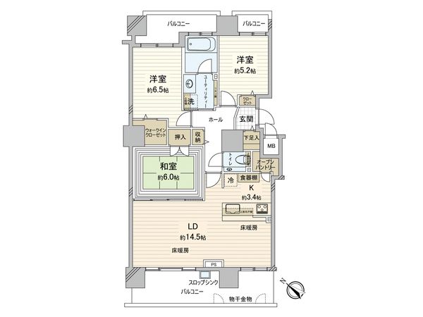フォートレスゲート新札幌レジデンス 間取図(平面図)