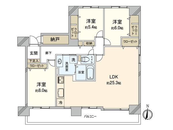 エクセルシオール新さっぽろ B棟 間取図(平面図) エクセルシオール新さっぽろ B棟 間取図(平面図)