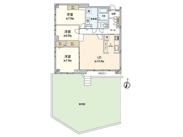 ひばりが丘パークマンション 間取図(平面図)