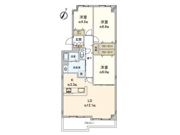 新さっぽろパークマンションⅡ 間取図(平面図) 間取図(平面図)
