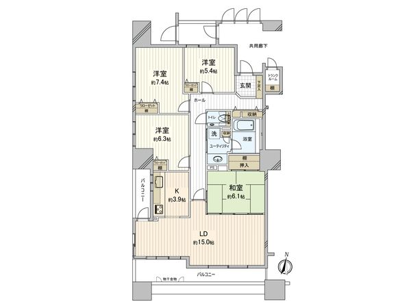 リブウェル北広島エルフィン・ターミナル 間取図(平面図) リブウェル北広島エルフィン・ターミナル 間取図(平面図)