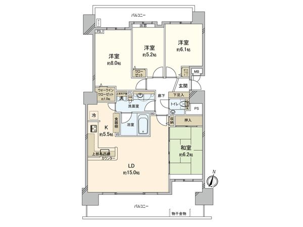 クリーンリバーフィネス北広島アネックス 間取図(平面図) クリーンリバーフィネス北広島アネックス 間取図(平面図)