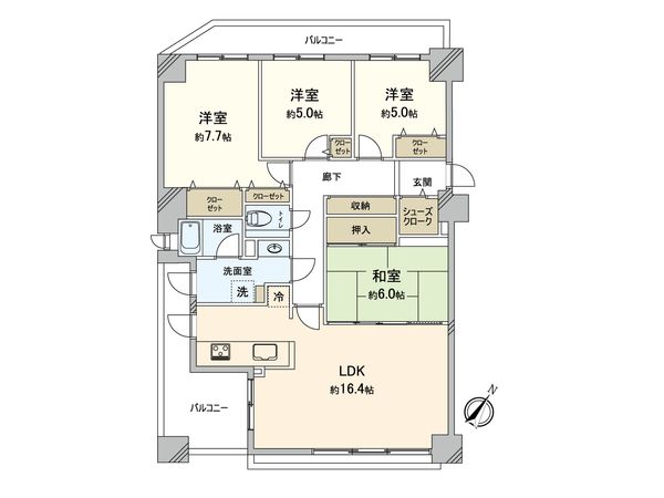 パシフィック新さっぽろ 弐番館 間取図(平面図) パシフィック新さっぽろ 弐番館 間取図(平面図)