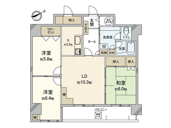 ロジェ新さっぽろ 間取図(平面図) ロジェ新さっぽろ 間取図(平面図)