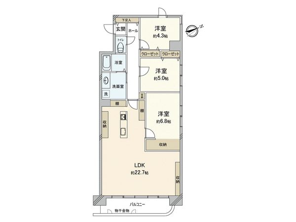 ル・ゴシュラン江別 間取図(平面図)