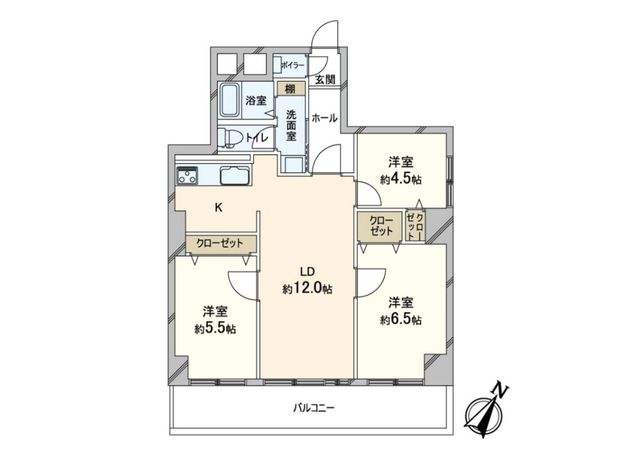 ターミナルハイツ大谷地 間取図(平面図) ターミナルハイツ大谷地 間取図(平面図)