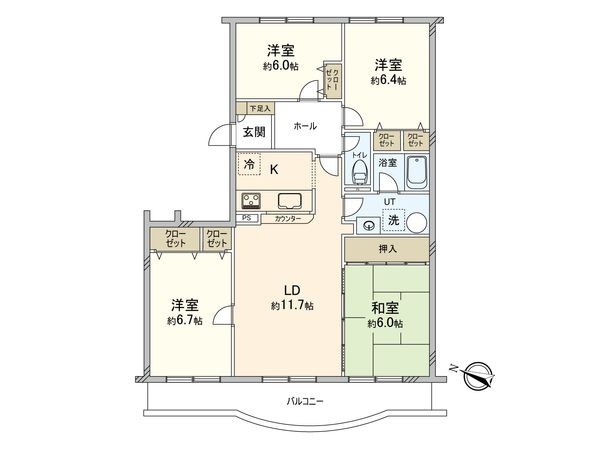 グレートヒル青葉 間取図(平面図) グレートヒル青葉 間取図(平面図)