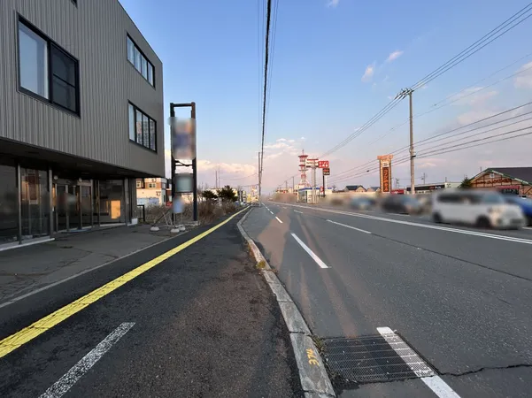 南東側前面道路　幅員約２５.０m