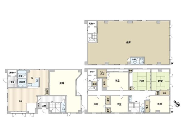 一番町 戸建 間取図(平面図) 一番町 戸建 間取図(平面図)