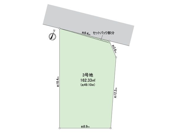 中村区城屋敷町3丁目 3号地 区画図 中村区城屋敷町3丁目 3号地 区画図
