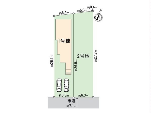 西区上堀越町1丁目 土地 区画図 西区上堀越町1丁目 土地 区画図
