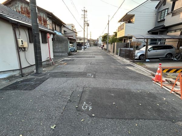 西区枇杷島4丁目 土地 前面道路含む外観 西区枇杷島4丁目 土地 前面道路含む外観