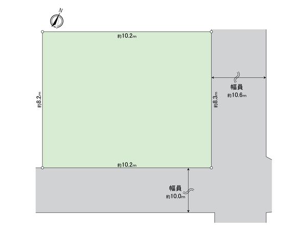中村区北畑町2丁目 土地 区画図 区画図
