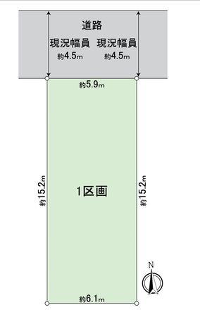 中村区名楽町一丁目 土地 区画図 中村区名楽町一丁目 土地 区画図