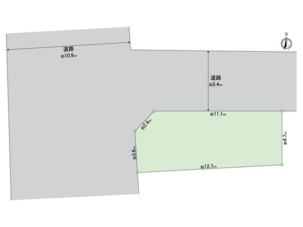 西区城北町2丁目 土地 区画図 西区城北町2丁目 土地 区画図