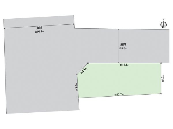 西区城北町2丁目 土地 区画図 西区城北町2丁目 土地 区画図