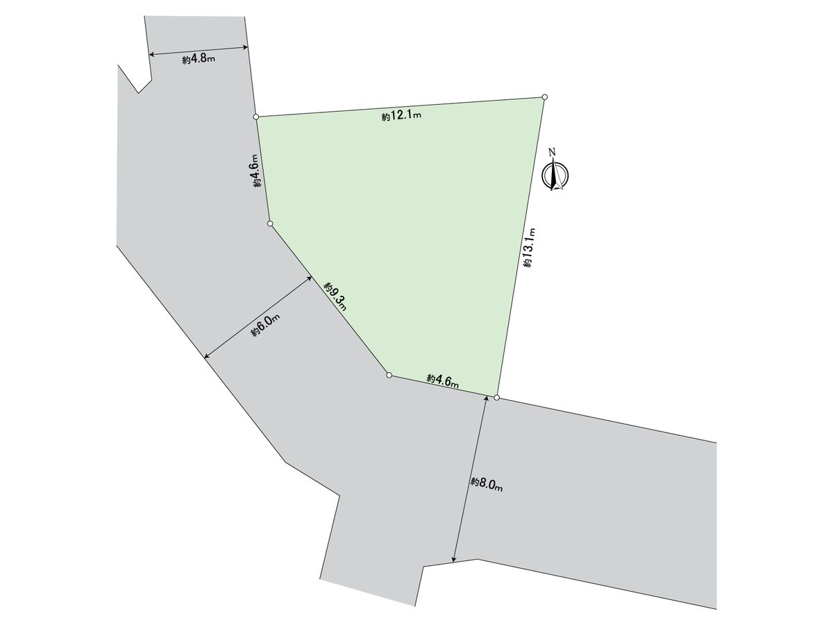 中村区太閤4丁目 土地 区画図 区画図