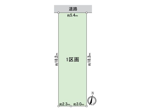 西区城西4丁目 土地 区画図 区画図