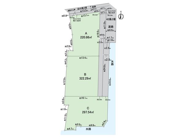 あま市七宝町安松中屋敷 B区画 区画図 あま市七宝町安松中屋敷 B区画 区画図