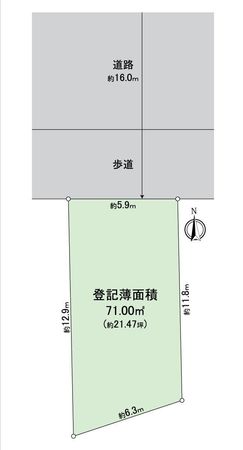 中村区太閤通3丁目 土地 区画図 中村区太閤通3丁目 土地 区画図