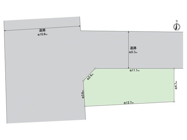 西区城北町2丁目 土地 区画図 西区城北町2丁目 土地 区画図