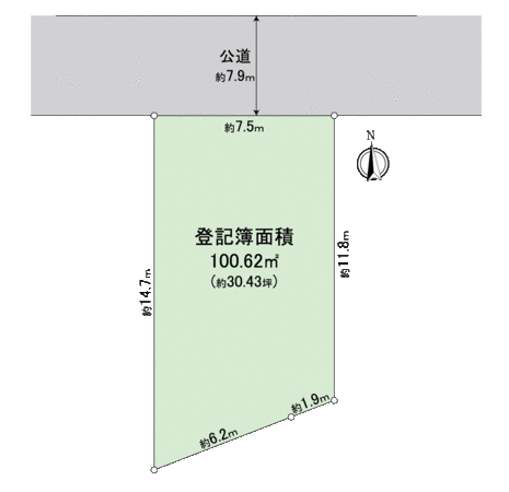 中村区竹橋町 地形図