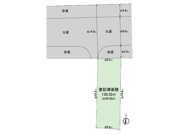 稲沢市小沢3丁目 地形図