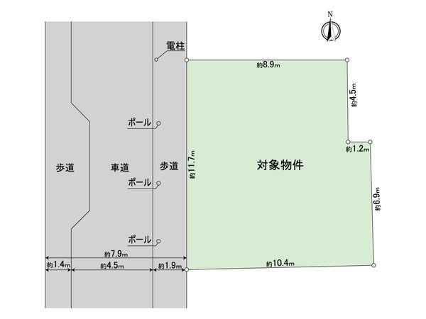 西区上名古屋2丁目 土地 区画図 西区上名古屋2丁目 土地 区画図