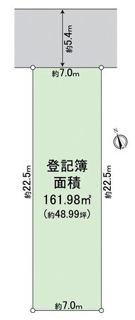 西区栄生3丁目 土地 区画図