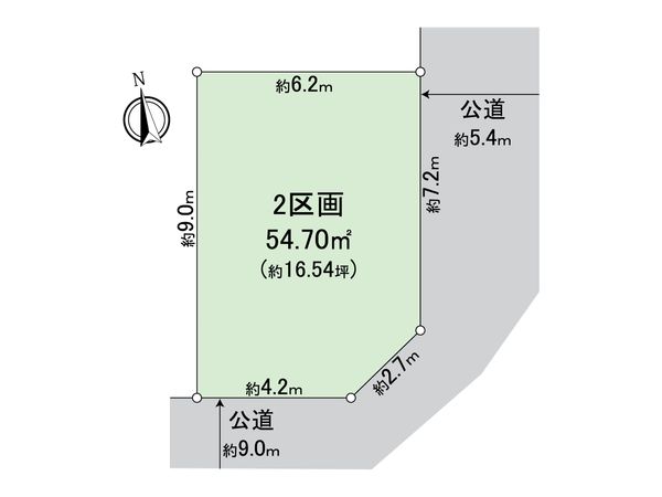 中村区井深町 2号地 区画図 中村区井深町 2号地 区画図