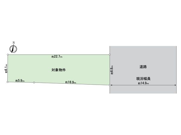 中区新栄1丁目 土地 区画図