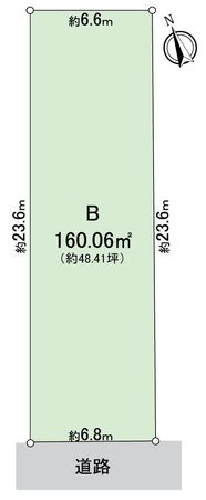 西区枇杷島3丁目 B区画 区画図 西区枇杷島3丁目 B区画 区画図