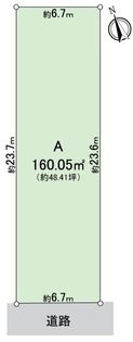 西区枇杷島3丁目 A区画 区画図