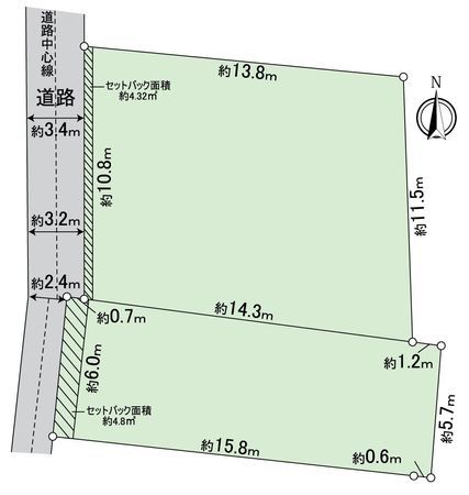 中村区下米野町1丁目 区画図 区画図