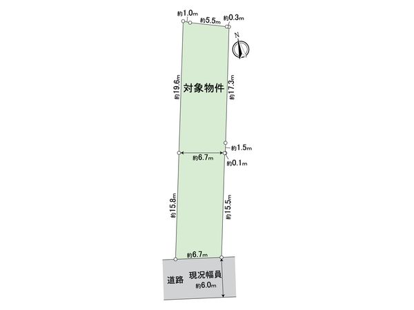 中川区吉津4丁目 土地 区画図 中川区吉津4丁目 土地 区画図