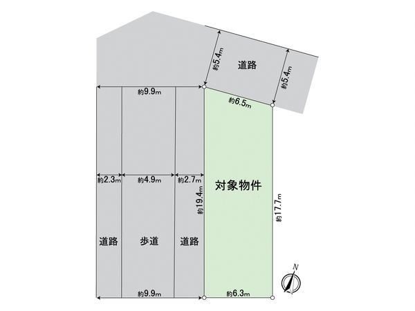 中村区中村本町2丁目 土地 区画図