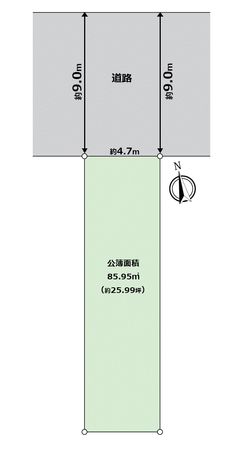 中村区西米野町2丁目 土地 区画図 中村区西米野町2丁目 土地 区画図