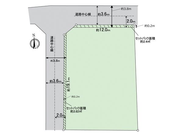 中村区日比津町4丁目 土地 区画図