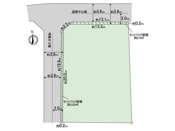 中村区日比津町4丁目 土地 区画図 中村区日比津町4丁目 土地 区画図