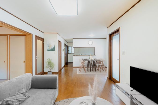 中村区二瀬町 戸建 リビング